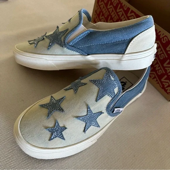 Vans Classic Starry Night Denim Women's Slip On Shoes - Women’s Size 8 NWOT - Picture 6 of 8
